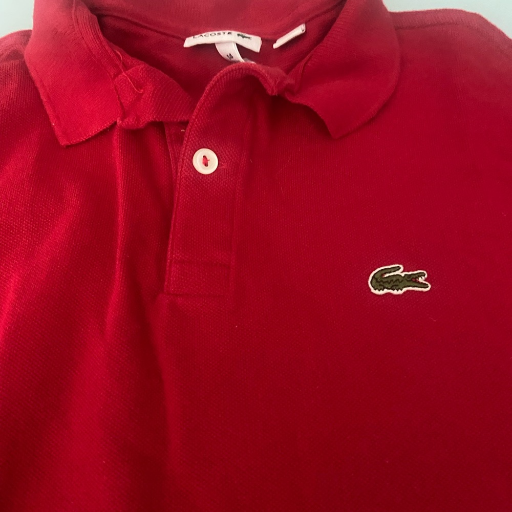 Lacoste red polo shirt